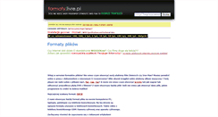 Desktop Screenshot of formaty.livre.pl