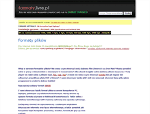 Tablet Screenshot of formaty.livre.pl